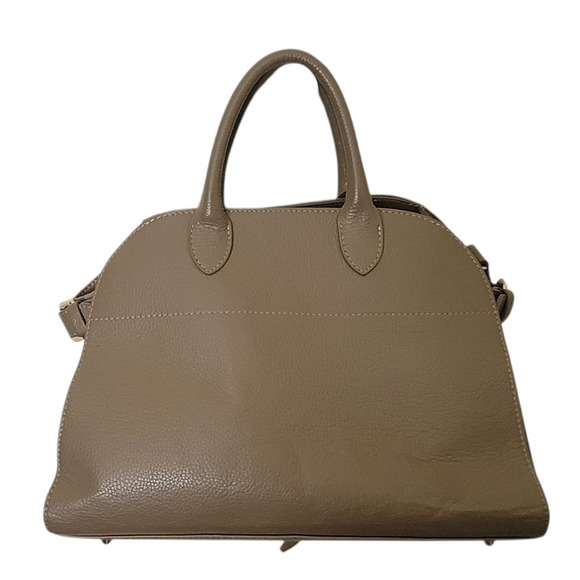 Anna Paola Italian Genuine Leather Taupe Women Handbag - Picture 1 of 3